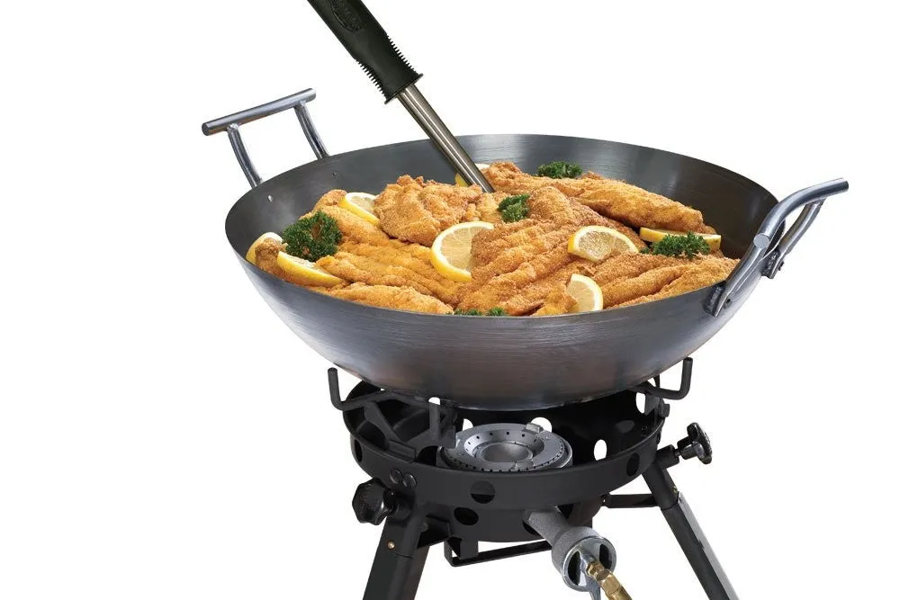 Eastman Outdoors 37212 Outdoor Gourmet 22 Inch Carbon Steel Wok Kit