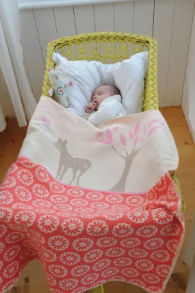 Emotion & Kids - Bassinet Blanket - RED BAMBI BY TREE JUWEL