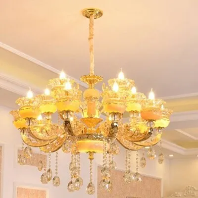 European Style Duplex Building Large Chandelier Villa Hollow Living Room Chandelier Luxury Hotel Lobby Staircase Long Lighting