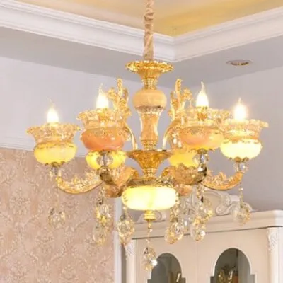 European Style Duplex Building Large Chandelier Villa Hollow Living Room Chandelier Luxury Hotel Lobby Staircase Long Lighting