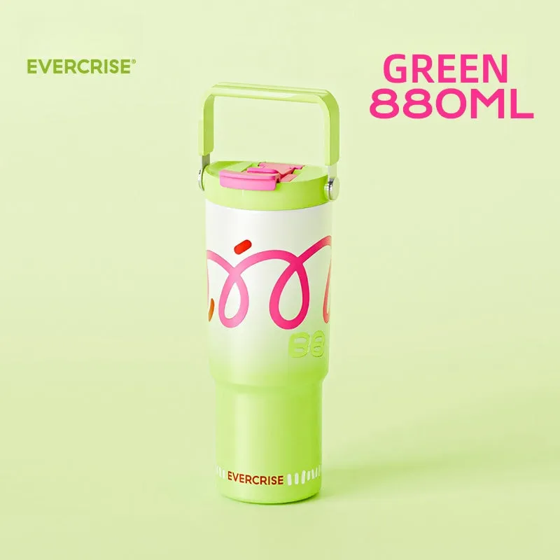 EVERCRISE 880mL Insulated Water Bottle - Stylish, Durable, and Leak-Proof for Every Occasion