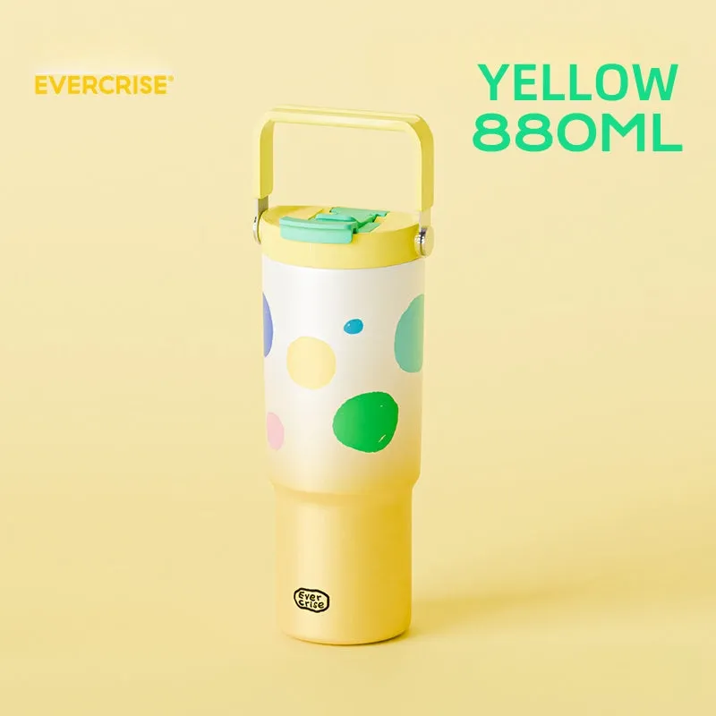 EVERCRISE 880mL Insulated Water Bottle - Stylish, Durable, and Leak-Proof for Every Occasion