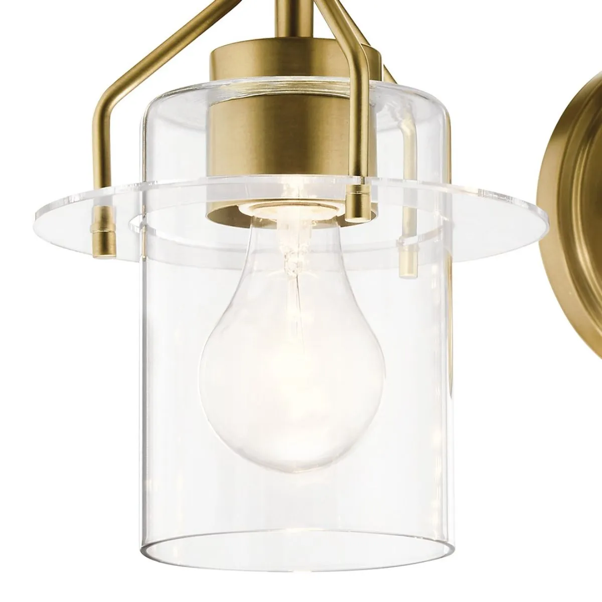 Everett 24 in. 3 Lights Vanity Light Brushed Brass finish