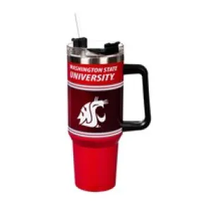 Evergreen 40oz Stainless Steel Canyon Cup w/ Straw Washington State University