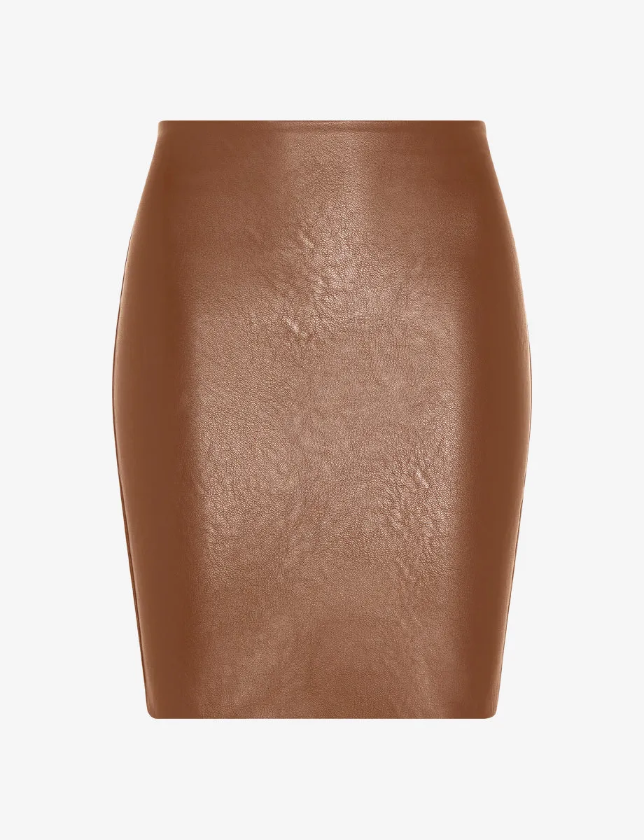 Faux Leather Mini Skirt