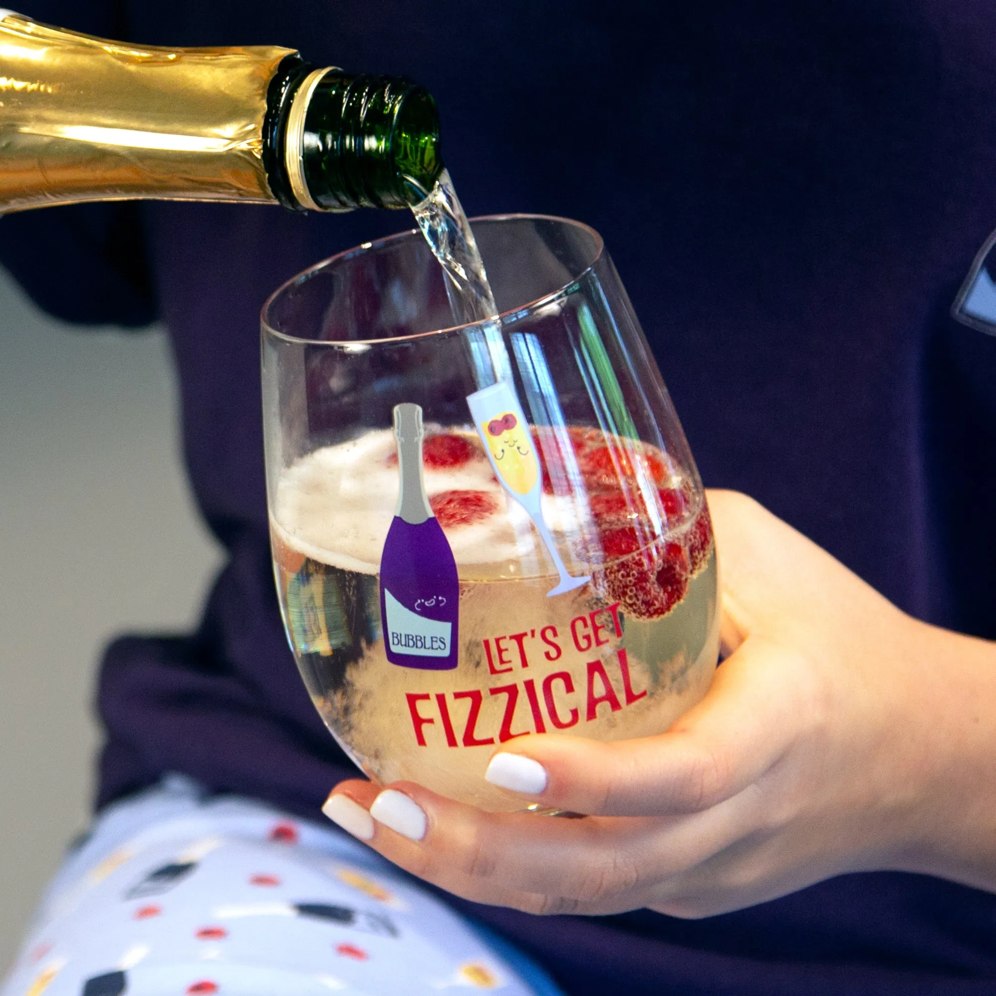 Fizzical 18 oz Stemless Wine Glass