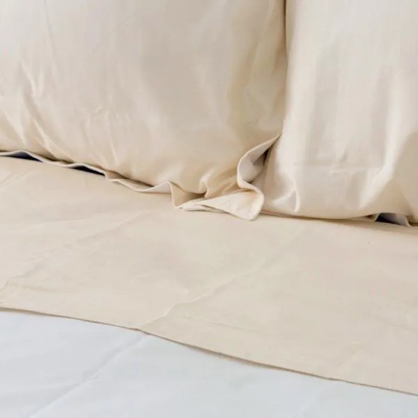 Flat Sheet in Natural Percale