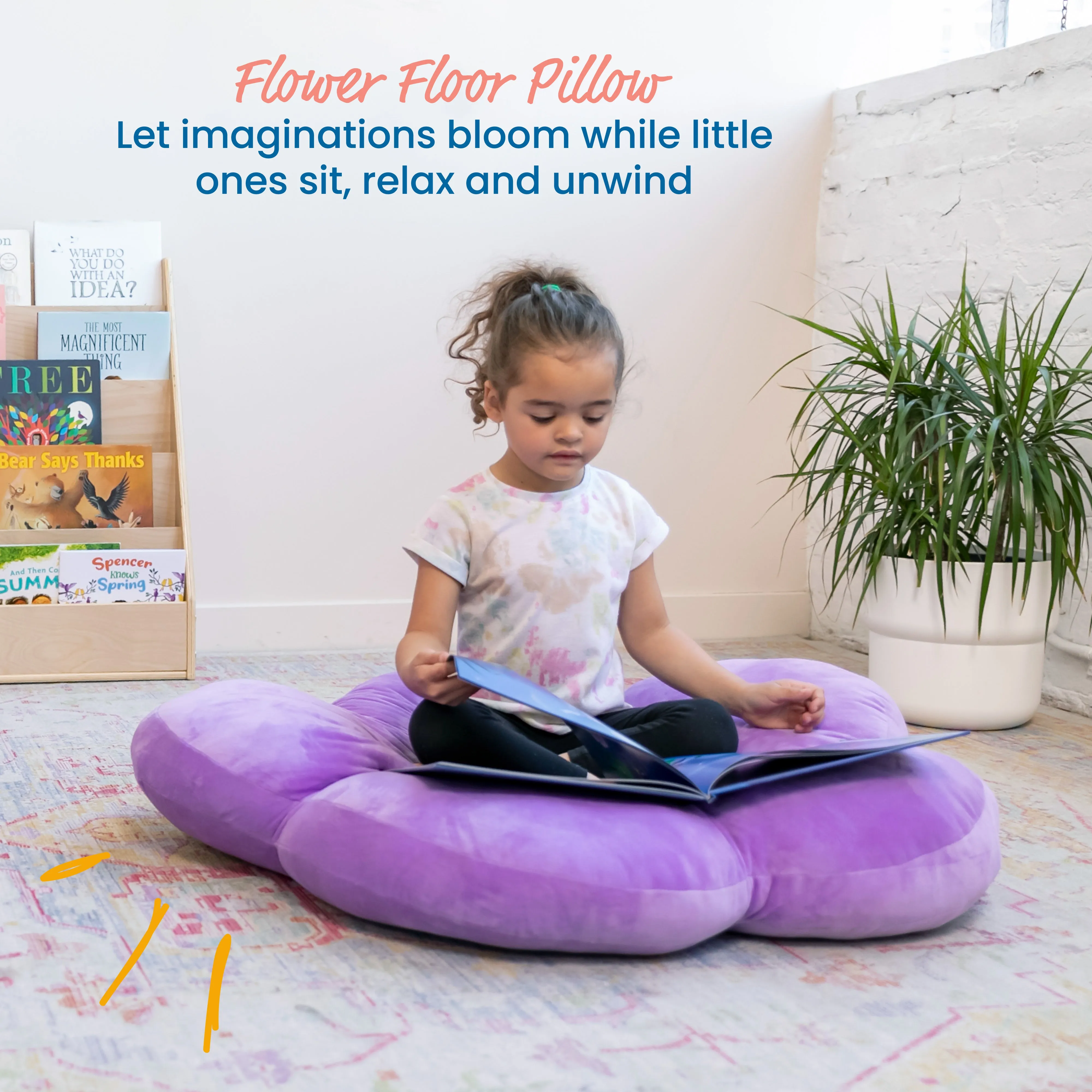 Flower Floor Pillow, Seating Cushion