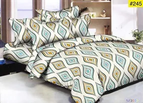 Fresh From Loom Glace Cotton 300 TC Bedding Set (Multicolour_Standard)