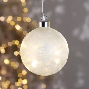 Frosted White Micro LED Ball - 10cm