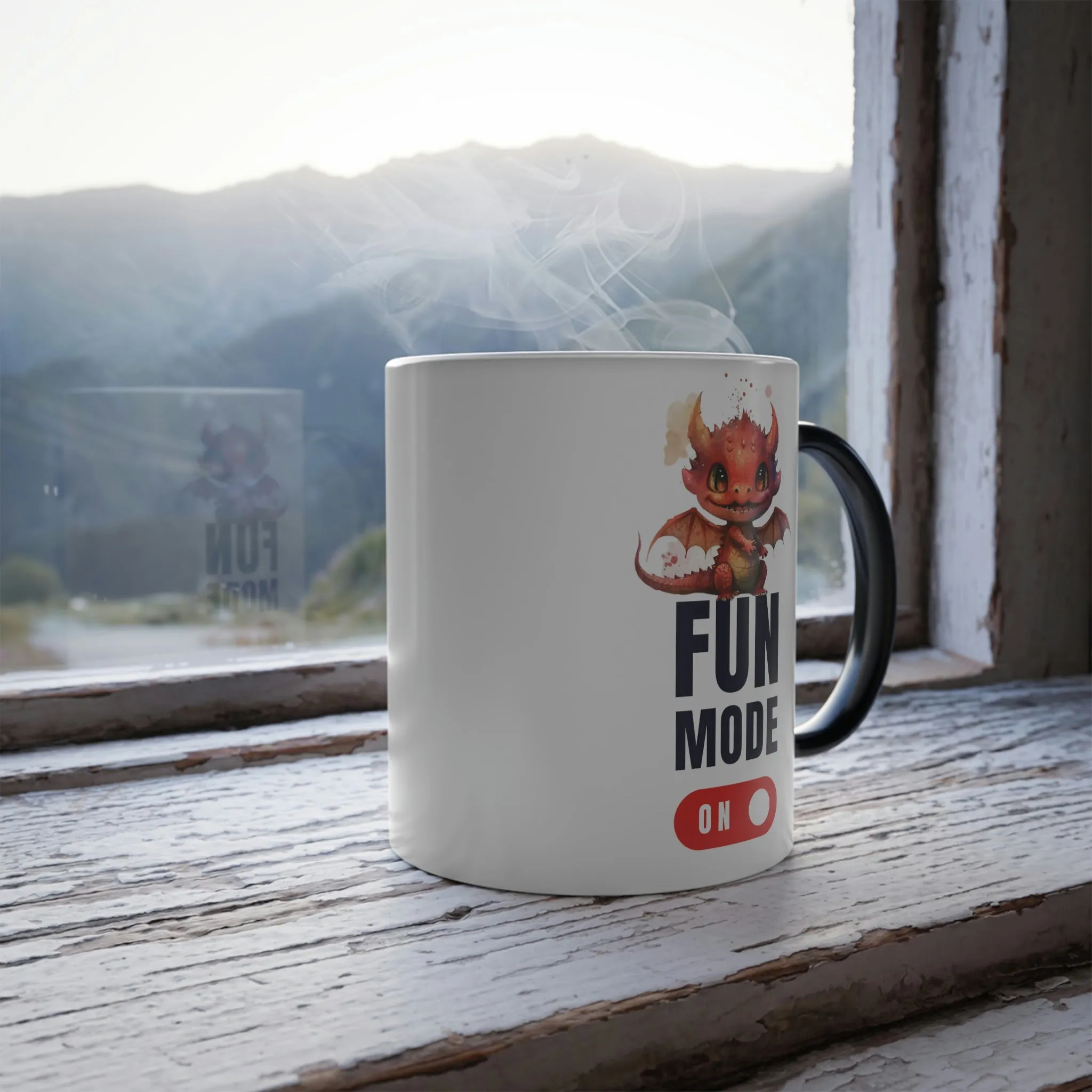 Fun mode on dragon 110z Color Morphing Mug