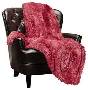 Fur Sherpa Throw Blanket Super Soft Shaggy Fuzzy Fluffy Elegant -50" x 65"