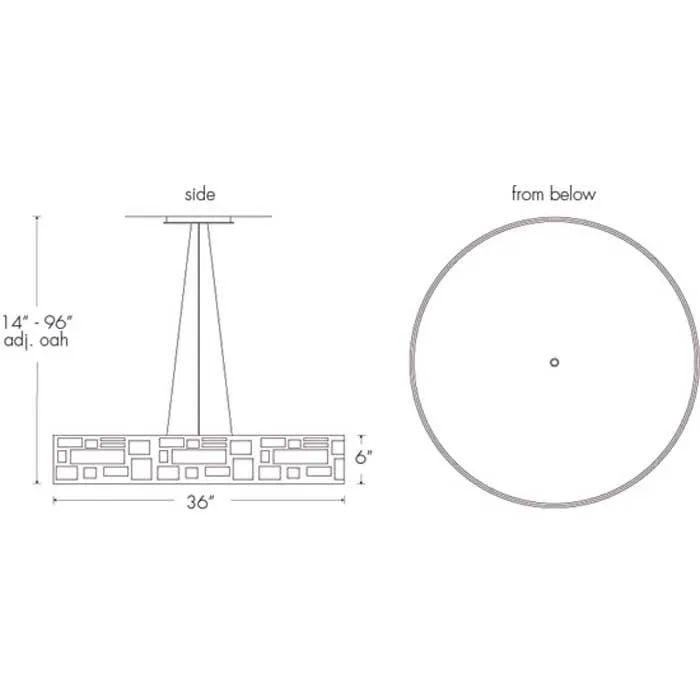 Genesis 11211-36-SM Indoor/Outdoor Stem Mount Pendant By Ultralights Lighting