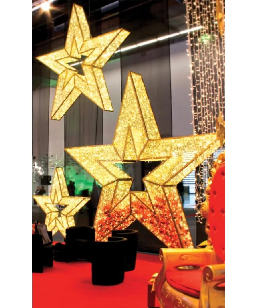 Giant LED Lit Star Display