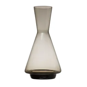 Glass Decanter, Smoke Color