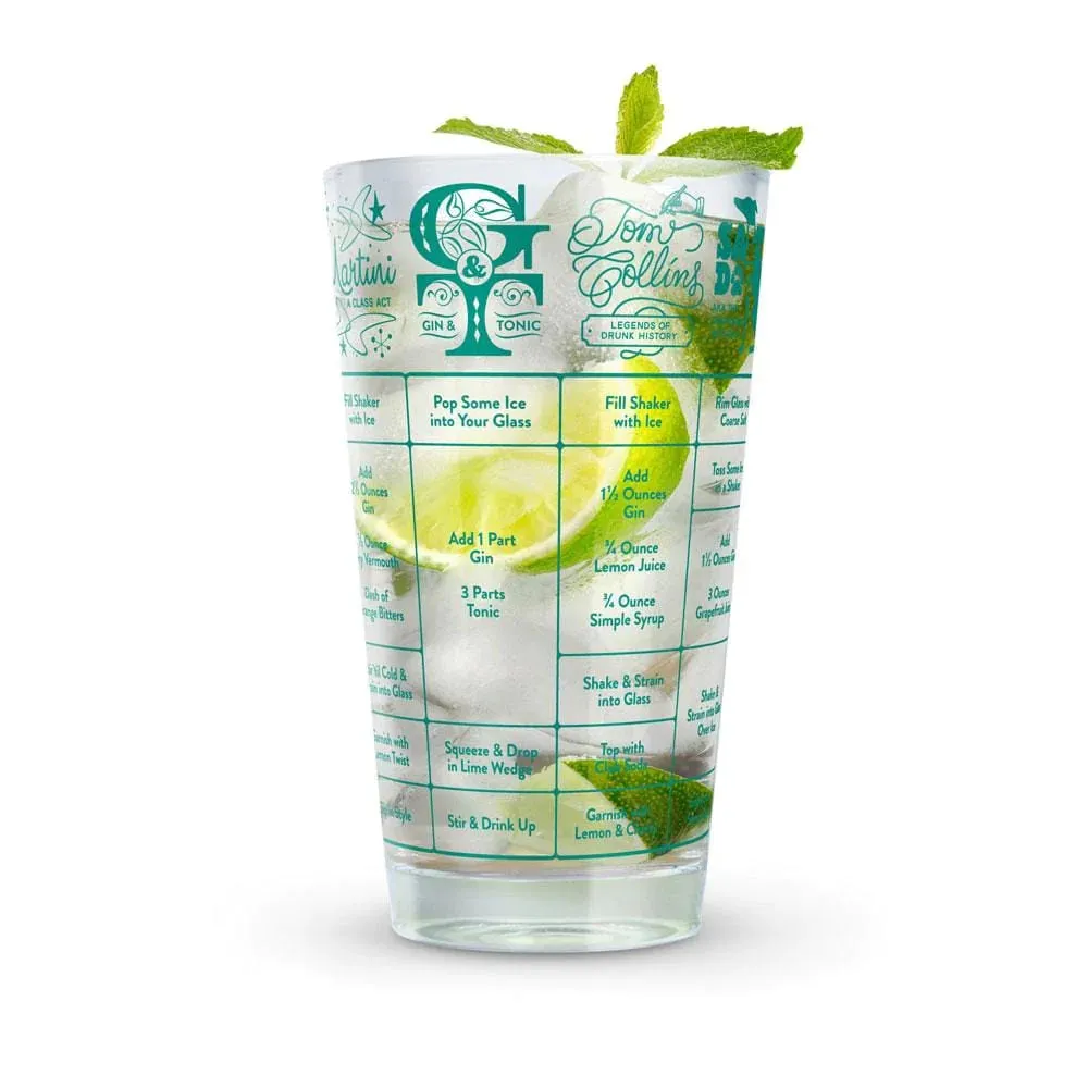 Good Measure - Gin Recipe Glass