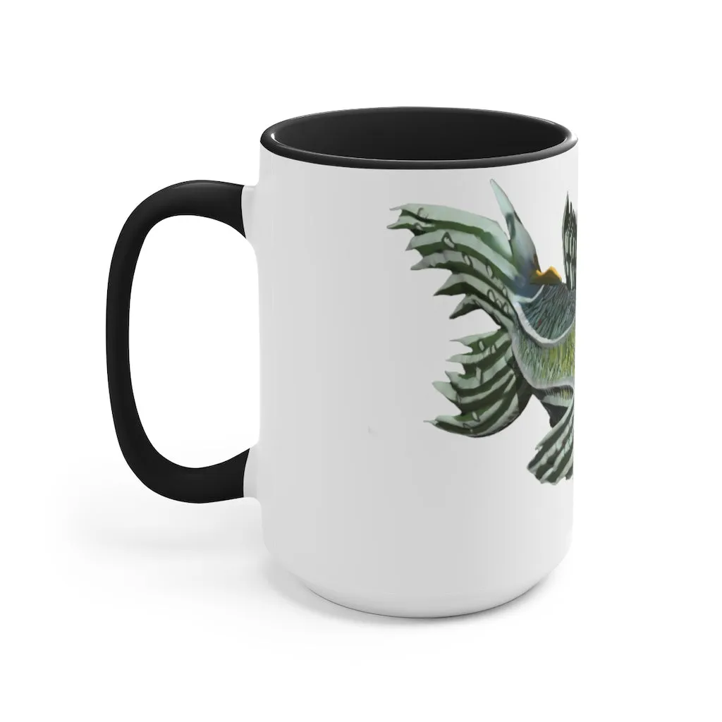 Green Fish Accent Mug