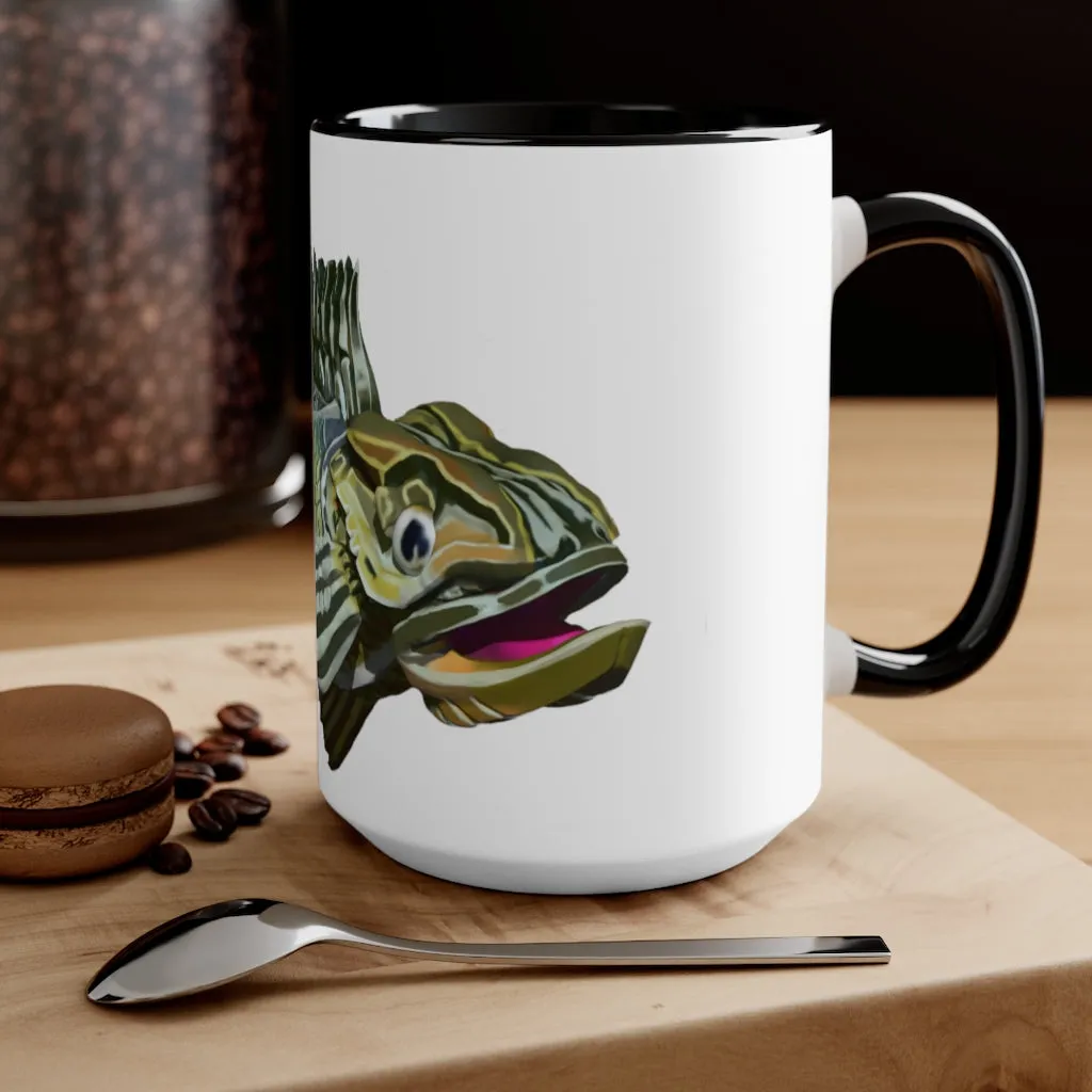 Green Fish Accent Mug