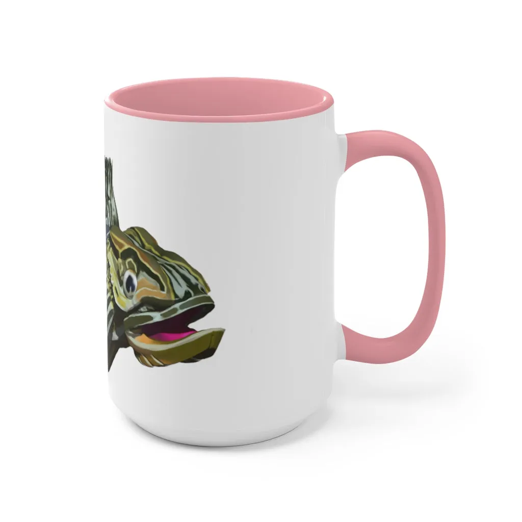 Green Fish Accent Mug