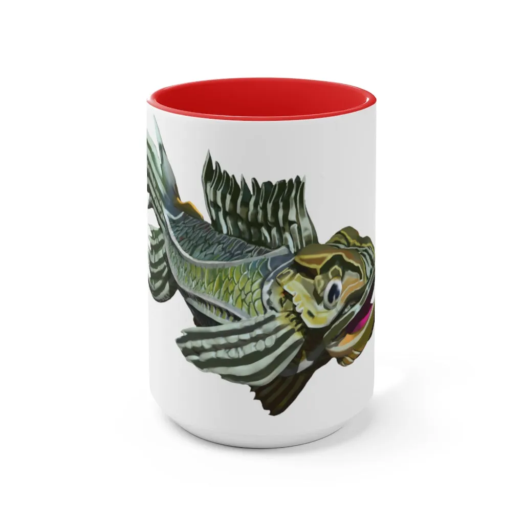 Green Fish Accent Mug