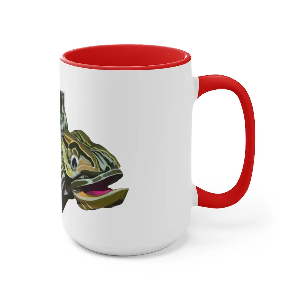 Green Fish Accent Mug