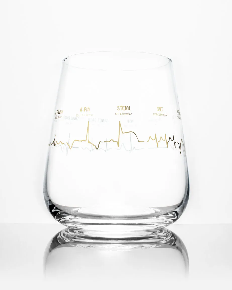 Heartbeat Wine Glass