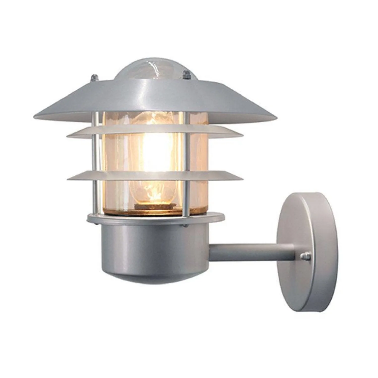 Helsingor Outdoor Wall Lantern in 304 SS/Silver or Black