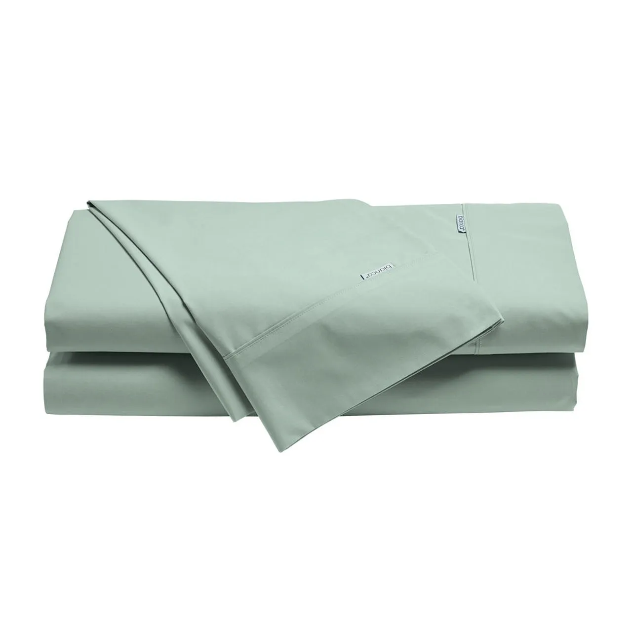 Heston 300 Thread Count Cotton Percale Sheet Set Sage by Bianca