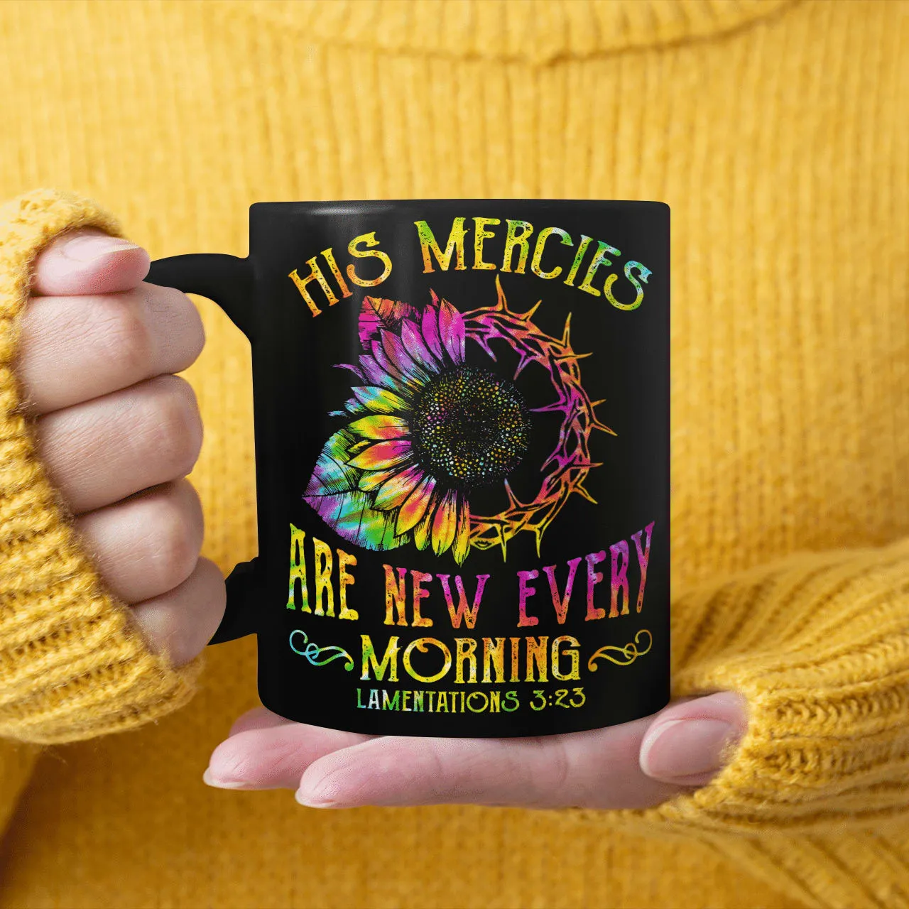 His Mercies Are New Every Morning Mug, God Mug, Jesus Mug, Christian Mug