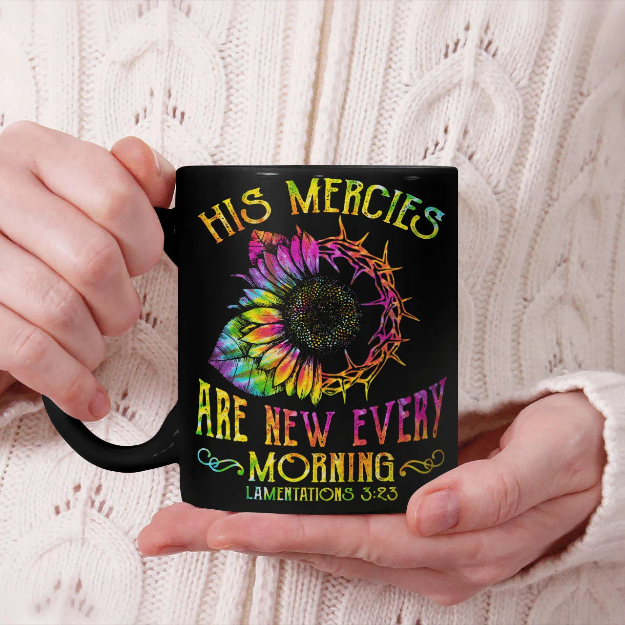 His Mercies Are New Every Morning Mug, God Mug, Jesus Mug, Christian Mug