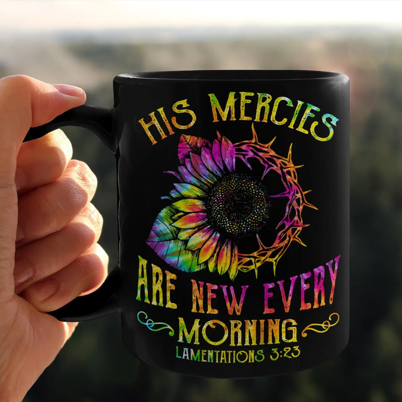 His Mercies Are New Every Morning Mug, God Mug, Jesus Mug, Christian Mug