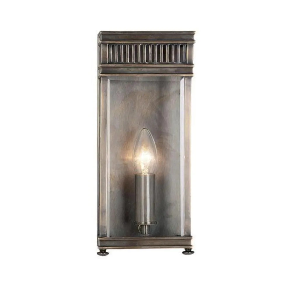 Holborn Small/Medium Half Lantern E14 in Dark Bronze and Polished Chrome Elstead Lighting - ELS.HL7