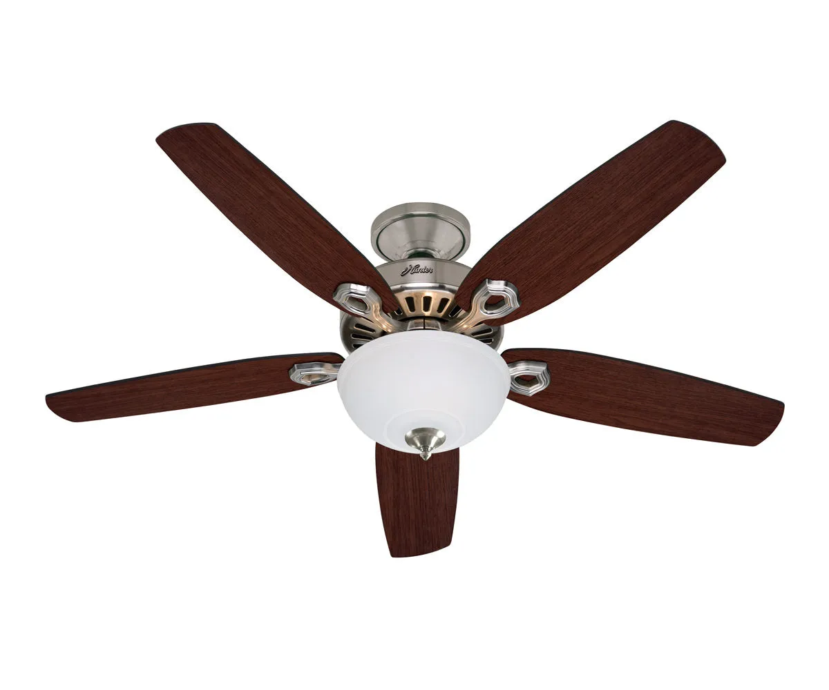 Hunter Builder Deluxe 52" Ceiling Fan w/Light Bowl 5 Blades 50570 / 50571 / 50572