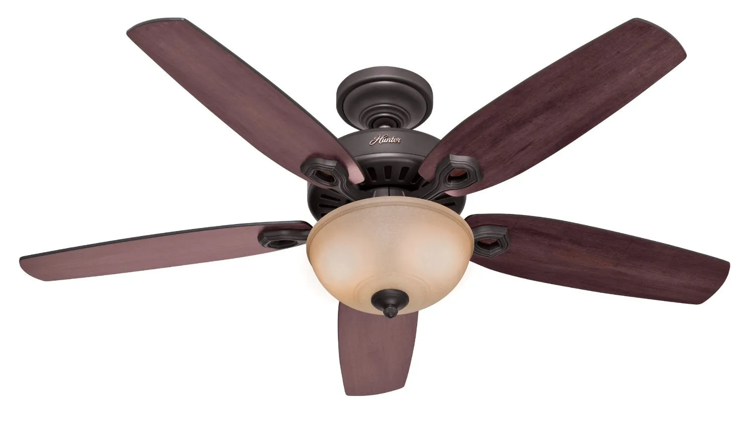 Hunter Builder Deluxe 52" Ceiling Fan w/Light Bowl 5 Blades 50570 / 50571 / 50572