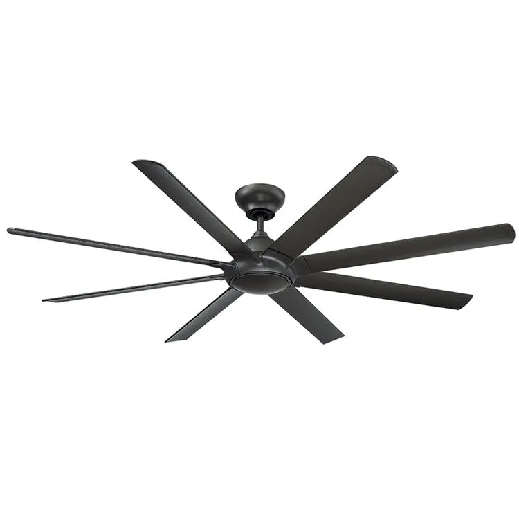 Hydra 80" Eight-Blade Indoor/Outdoor Smart Ceiling Fan with 3500K LED Light Kit and Wall Control