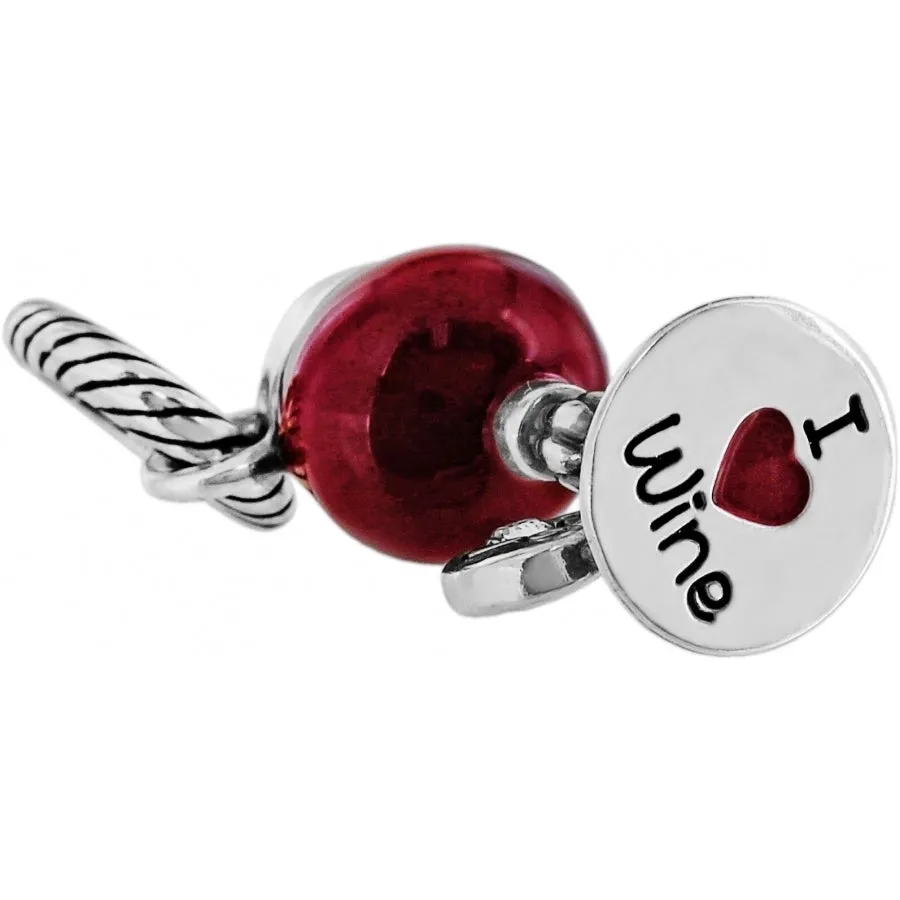 I Love Wine Charm