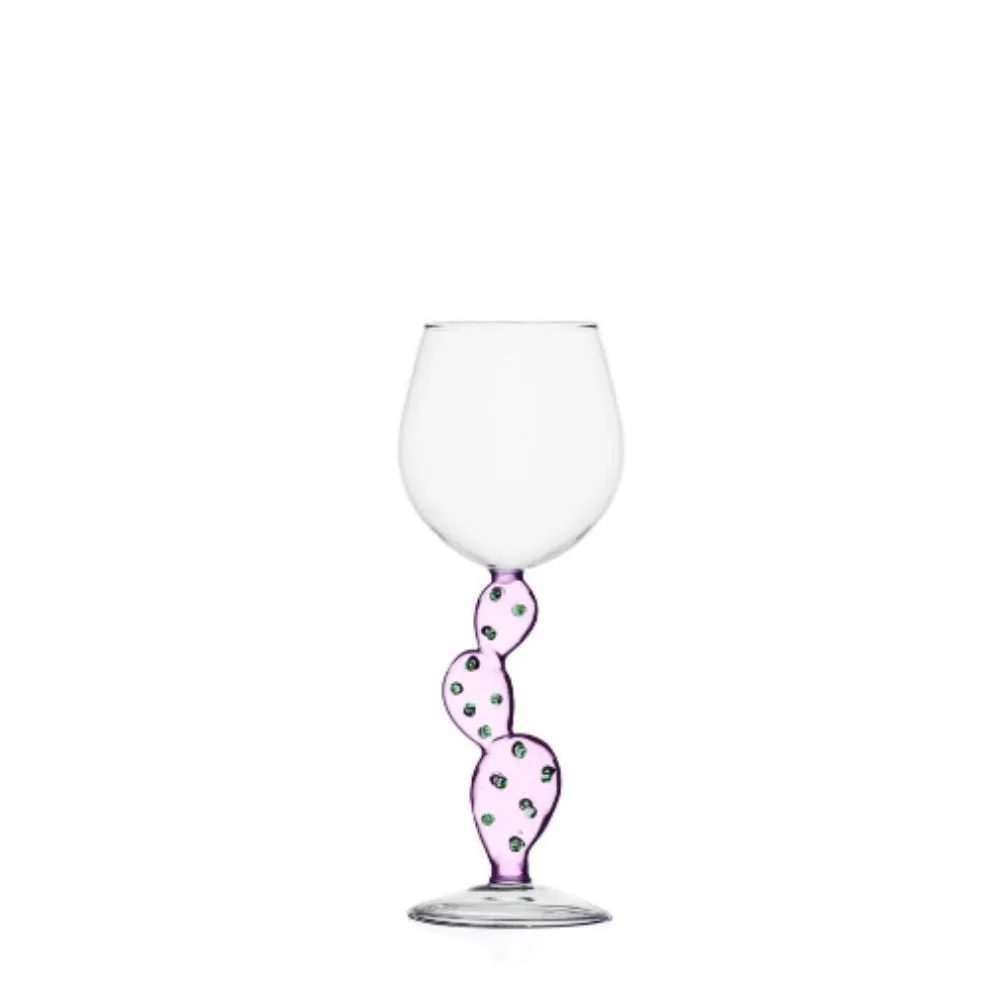 Ichendorf Desert Plants wine glass cactus pink by Alessandra Baldereschi