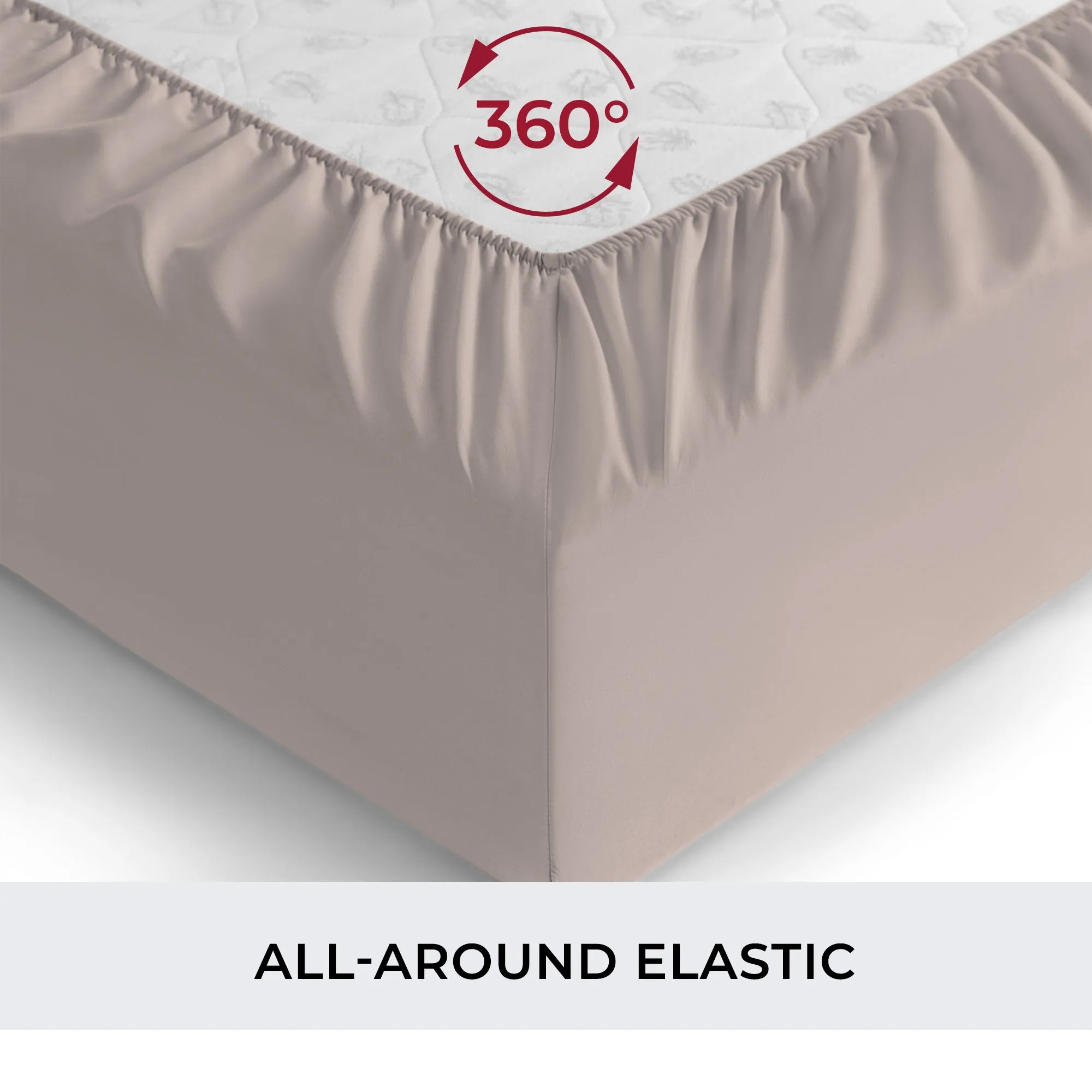 Iconic Microfiber Extra-Deep Fitted Sheet (Dark Colors)