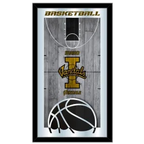 Idaho Vandals HBS Black Basketball Framed Hanging Glass Wall Mirror (26"x15")