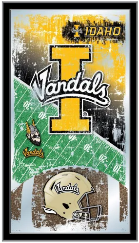 Idaho Vandals HBS Black Football Framed Hanging Glass Wall Mirror (26"x15")