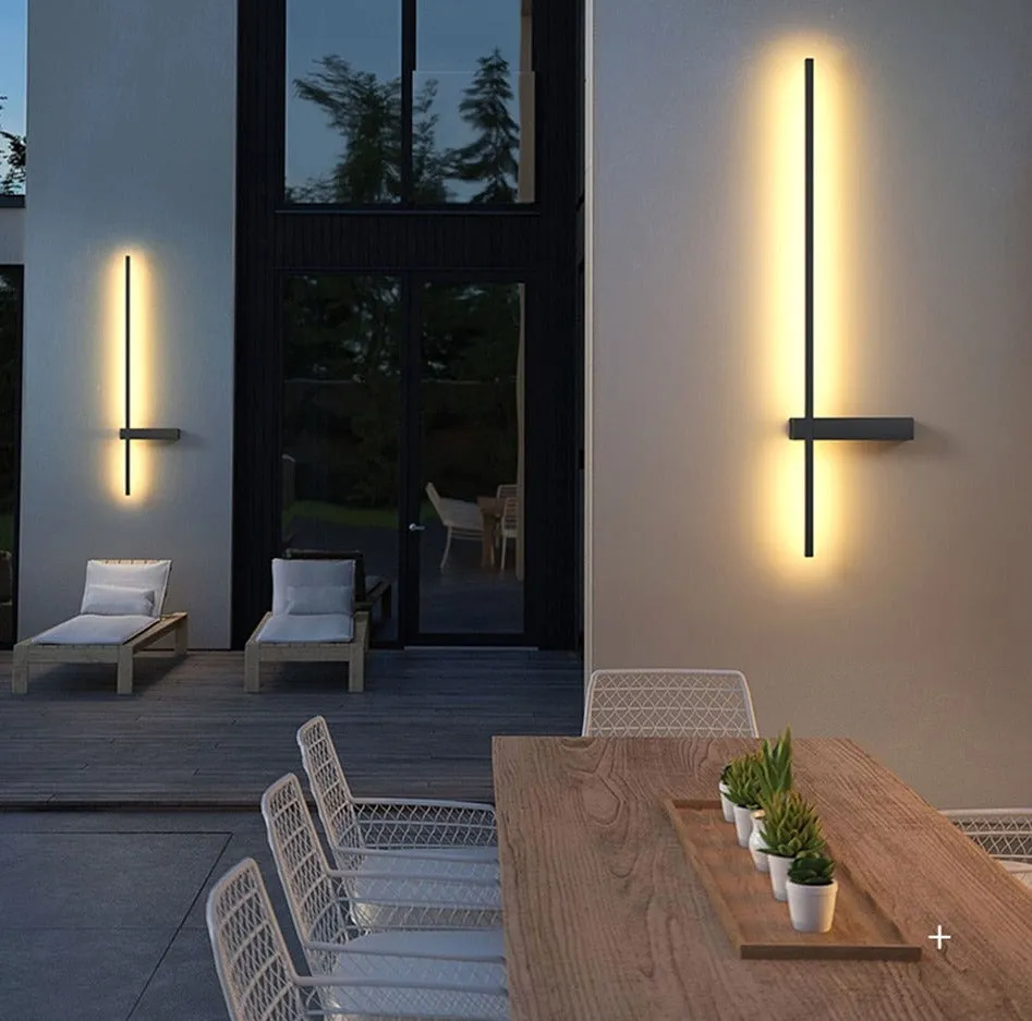 IIS Outdoor Wall Light Long Waterproof IP54 Light Fixture Aluminum