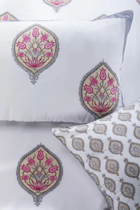 Ikkat Bahar Cotton Percale Bedsheet