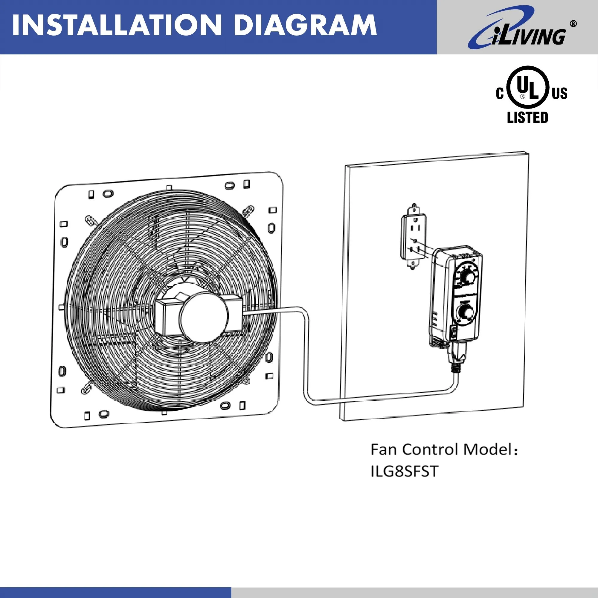 ILG8SFST -  iLiving Exhaust Fan Thermospeed™ Controller