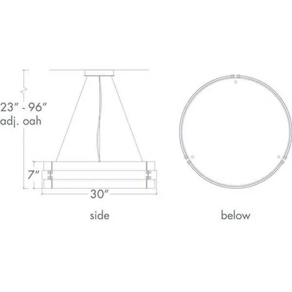 Invicta 16355-30-SM Indoor/Outdoor Stem Mount Pendant By Ultralights Lighting