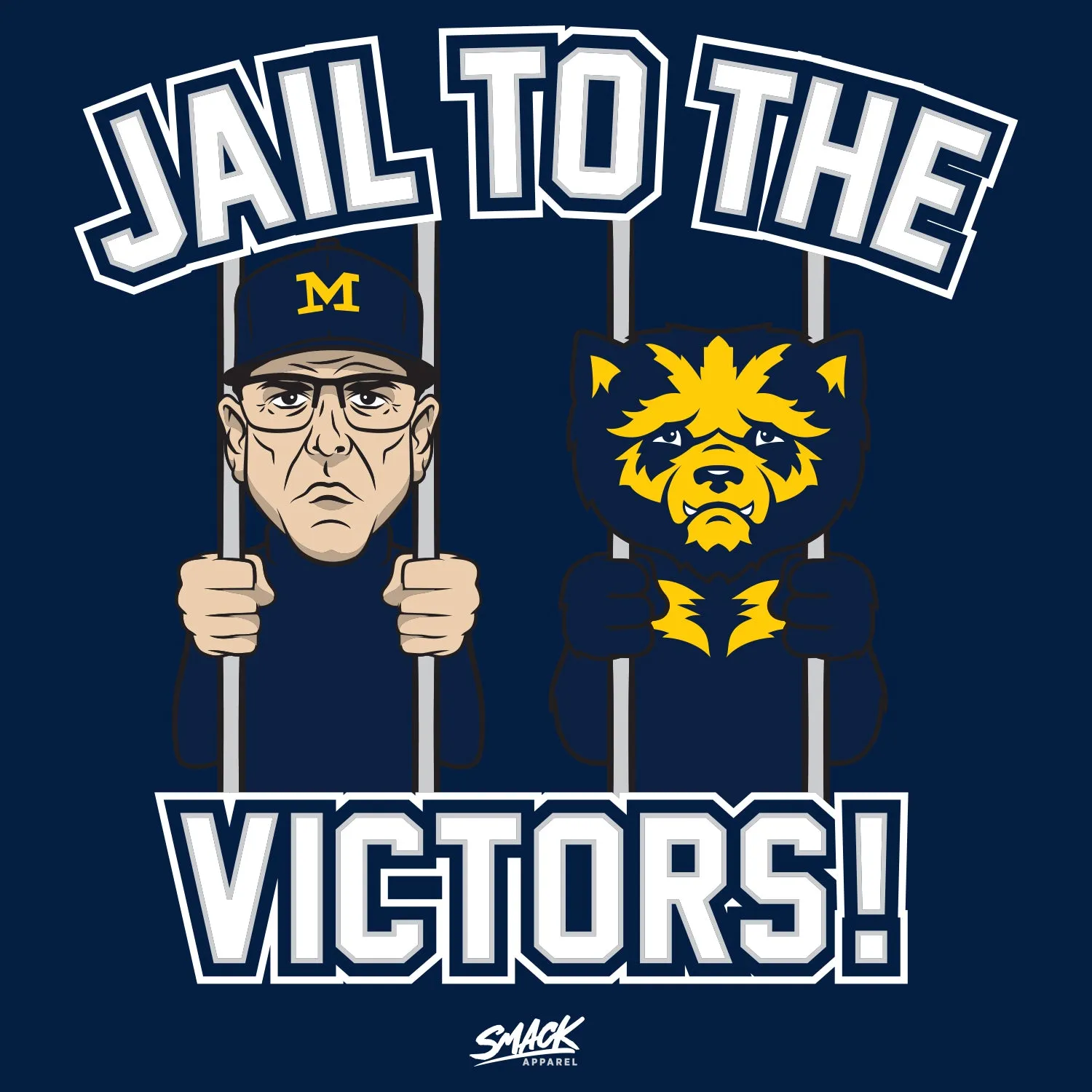 Jail To The Victors! (Anti-Michigan) T-Shirt for Penn State College Fans (SM-5XL)