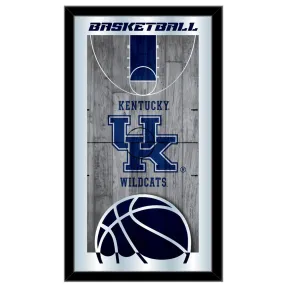 Kentucky Wildcats HBS Blue Basketball Framed Hanging Glass Wall Mirror (26"x15")