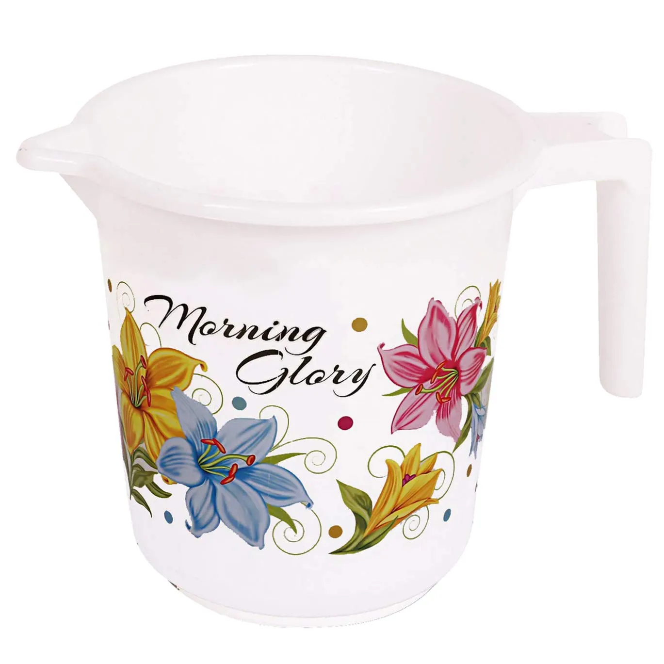 Kuber Industries Bucket and Mug for Bathroom|Bucket and Mug|Virgin Plastic|White