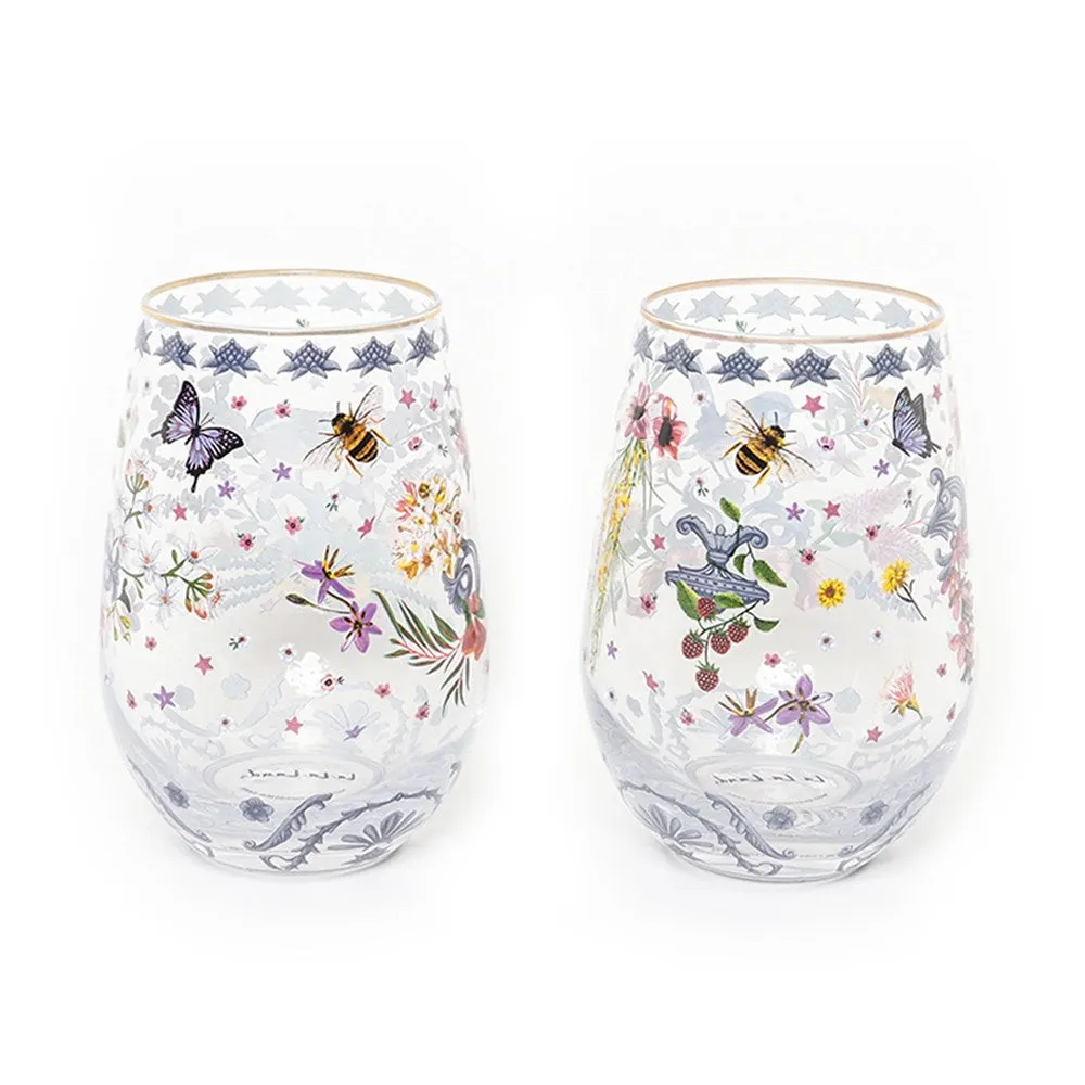 La La Land: Glass Tumbler Set of 2 Enchanted Garden