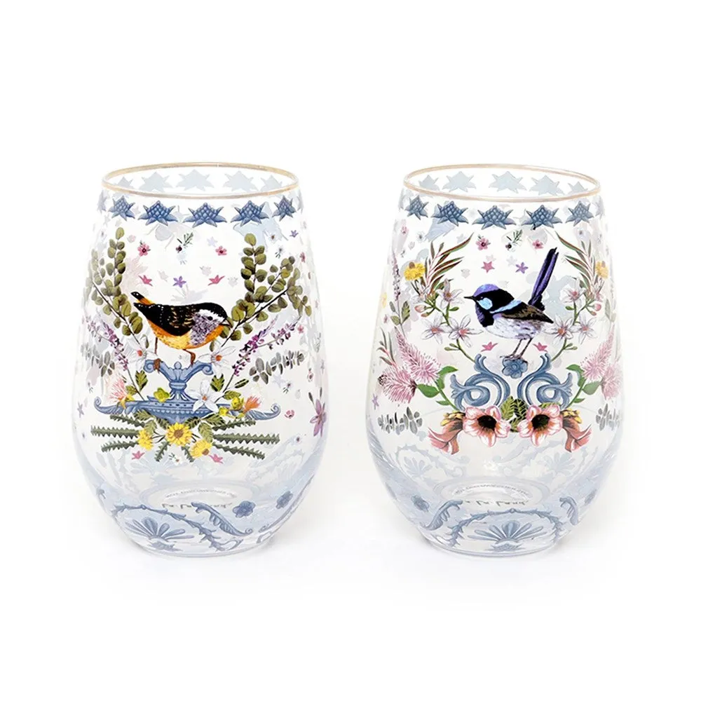 La La Land: Glass Tumbler Set of 2 Enchanted Garden