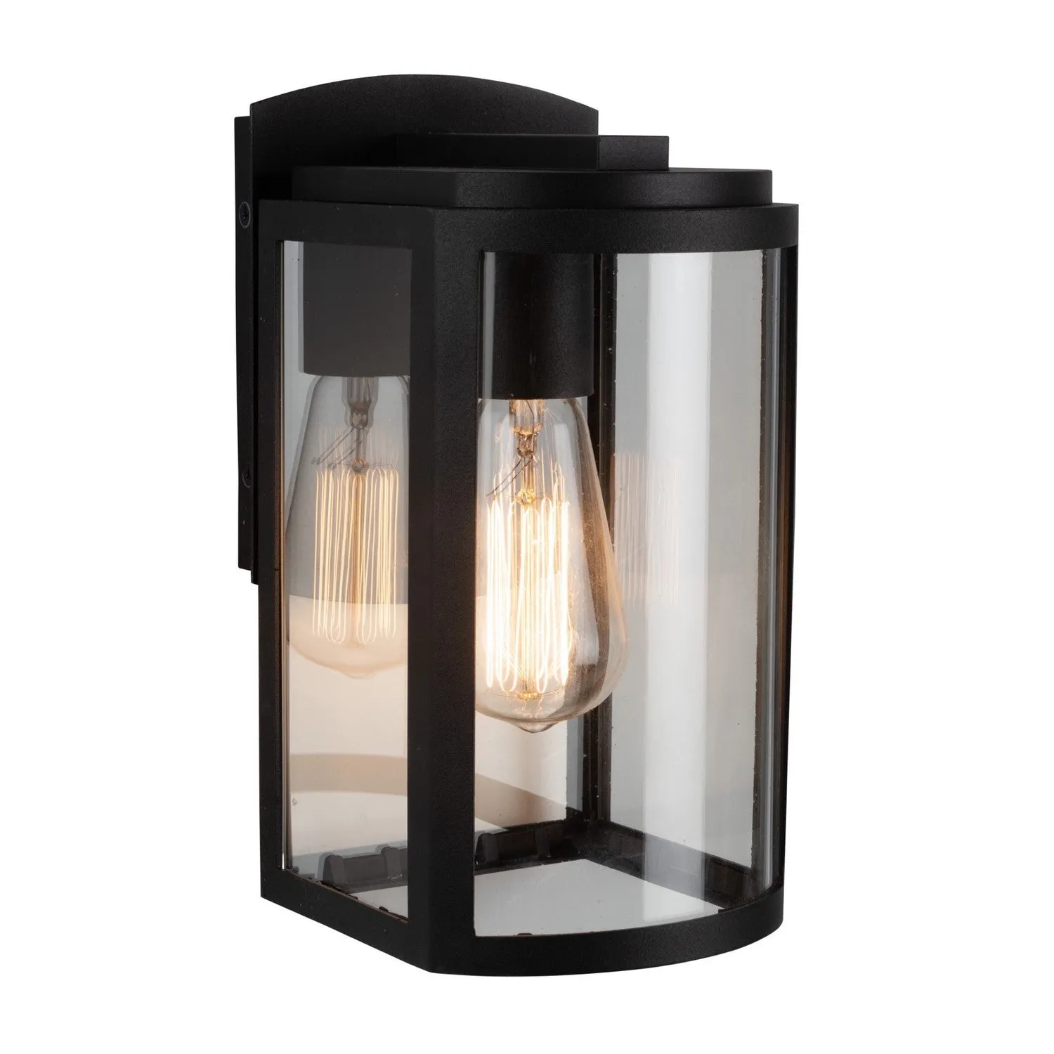 Lakewood 1-Light Outdoor Wall Mount in Matte Black